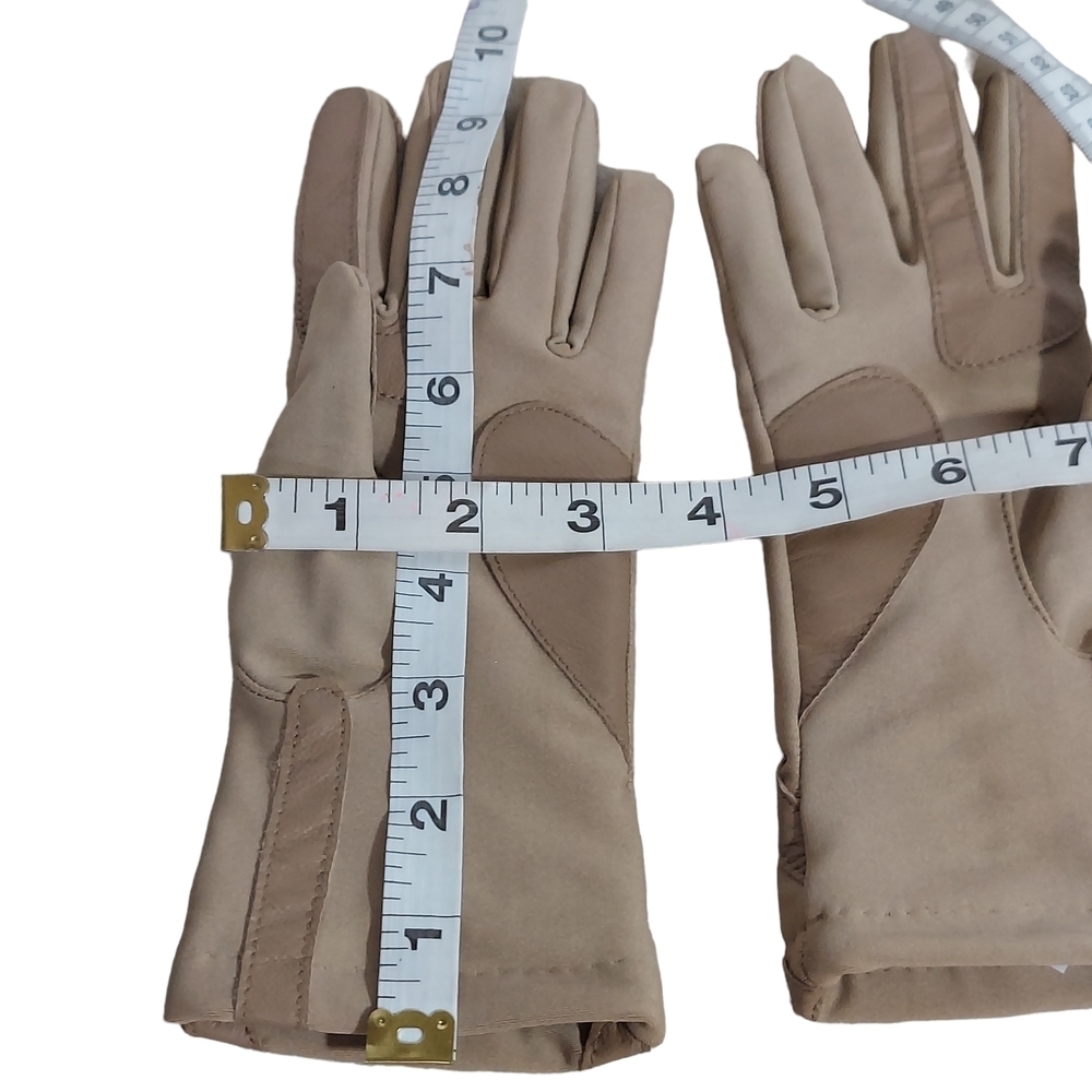 Isotoner by Aris Leather Driving Gloves Lined Women's NEW in Box - Picture 8 of 13
